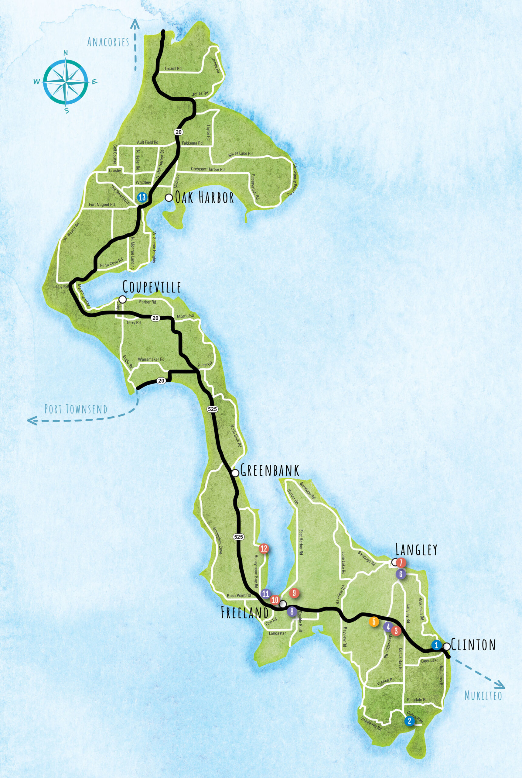 Whidbey Map