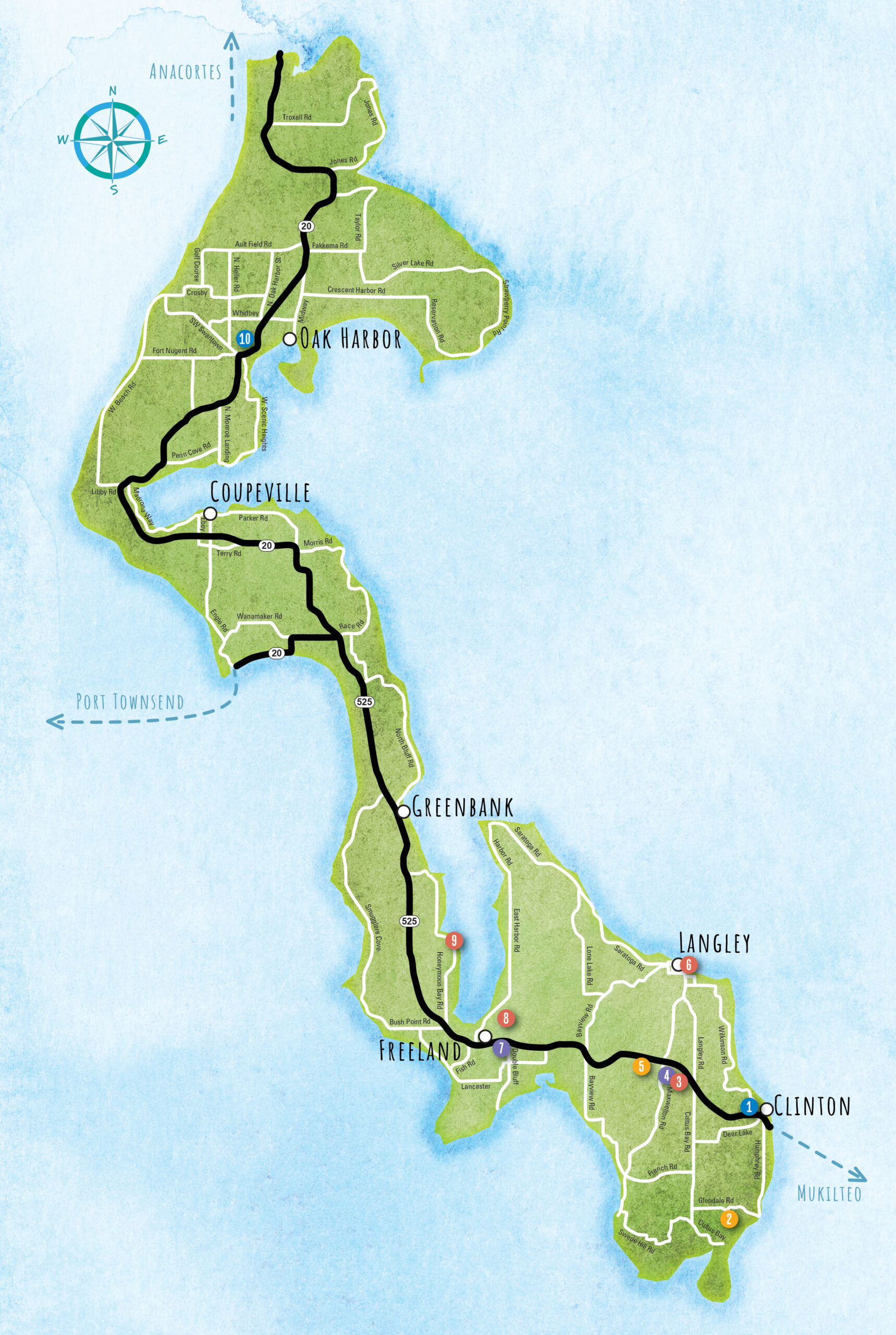 Whidbey Map